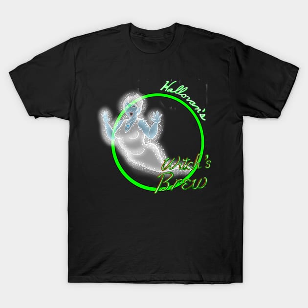 Halloran's Witch's Brew Ghost Variant T-Shirt by Halloran Illustrations